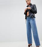 Missguided High Rise Wide Leg Jean In Blue - Blue