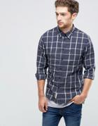 Lee Slim Check Flannel Shirt Gray - Gray