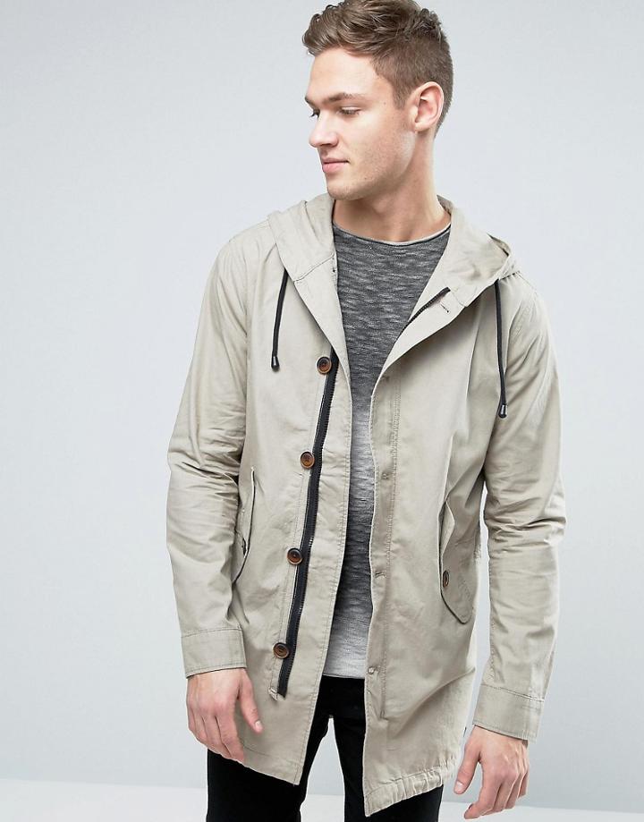 Jack & Jones Vintage Lightweight Parka - Gray