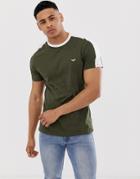 Threadbare Panel T-shirt - Green