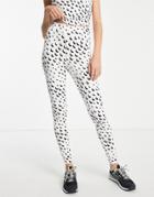Vero Moda Aware Leggings In Cream & Black Print - Part Of A Set-multi