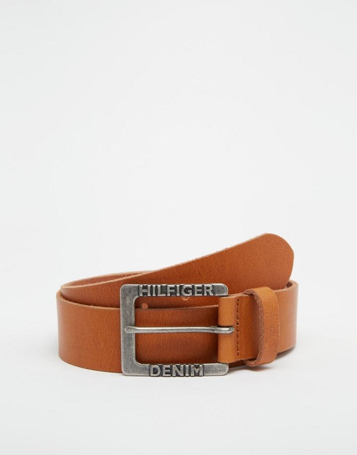 Tommy Hilfiger Yelp Leather Belt - Brown