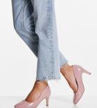 Simply Be Extra Wide Fit Rhea Heeled Shoes In Beige-neutral
