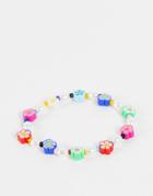 Madein Faux Pearl And Bead Mix Bracelet-multi