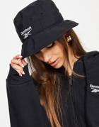 Reebok Vector Logo Bucket Hat In Black