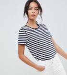 Asos Design Tall Stripe Crew Neck T-shirt - Multi
