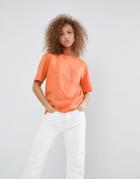 Weekday Pocket T-shirt - Orange