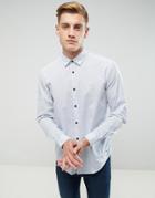 Esprit Shirt In Slim Fit With All Over Ditsy Print - White