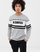 K-swiss Fresno Panel Sweatshirt In Gray - Gray