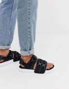 Puma Leadcat Ylm 19 Tech Sandals In Black - Black