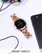 Fossil Q Ftw6000 Venture Bracelet Smart Watch In Rose Gold - Gold