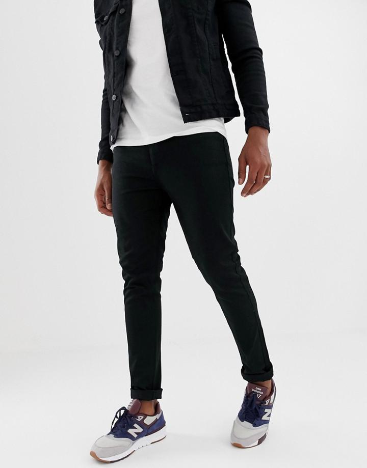 Brave Soul Skinny Fit Black Jeans