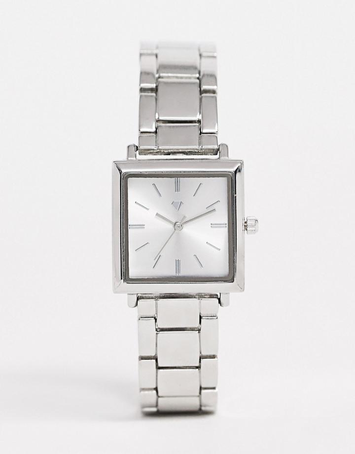 Spirit Ladies Square Bracelet Watch In Silver