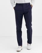 Harry Brown Slim 50% Wool Split Lapel Navy Dinner Suit Pants