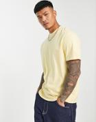 Asos Design Relaxed Fit T-shirt In Yellow