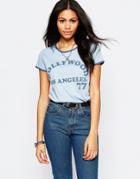 Brave Soul Hollywood Short Sleeve T-shirt - Sky Blue