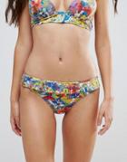 Stella Mccartney Floral Print Classic Bikini Bottom - Multi