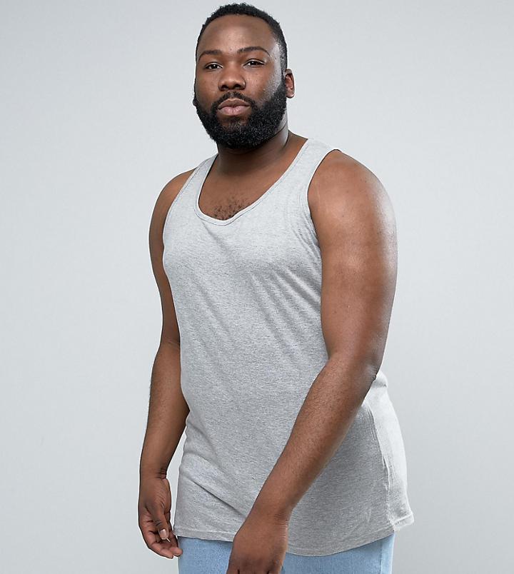 Duke King Size Tank In Gray - Gray