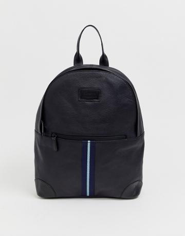 Barney's Originals Leather Backpack - Black