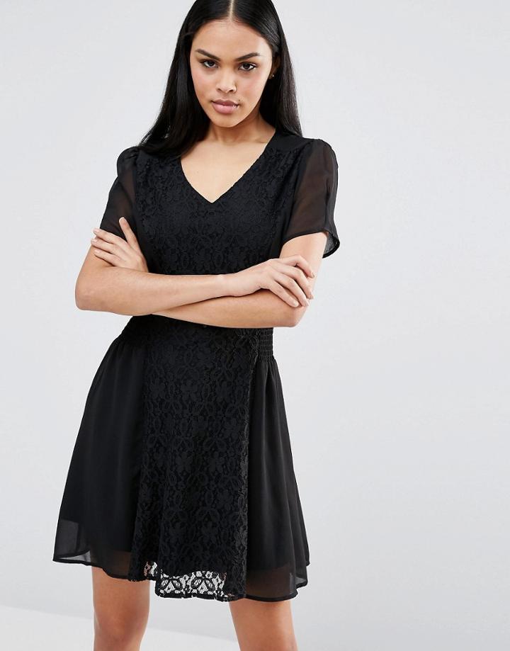 Pussycat London Skater Dress - Black
