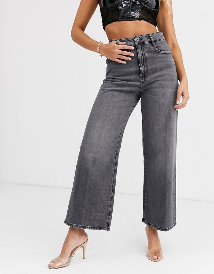 G-star D-staq High Waist Crop Wide Leg Jean