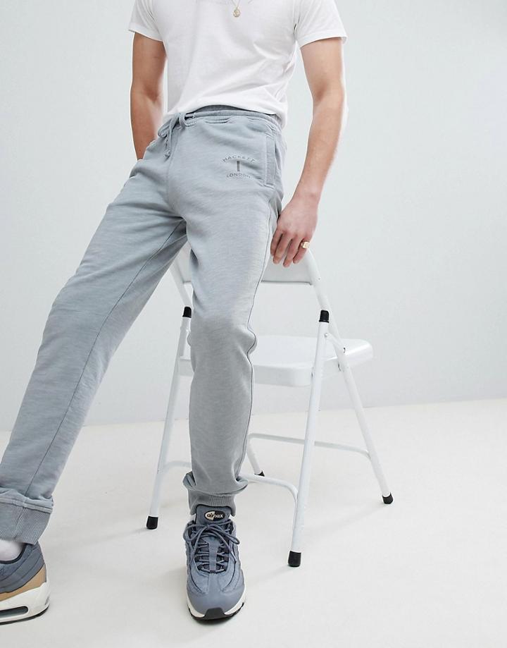 Hackett Mr. Classic Logo Sweat Joggers In Gray - Gray