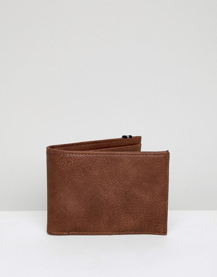 New Look Wallet With Striped Elasticated Strap In Tan - Tan