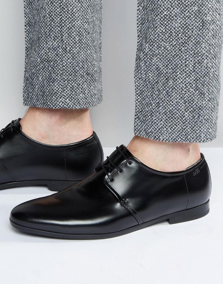Hugo By Hugo Boss Pariss Texture Derby Shoes - Black