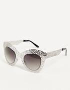 Jeepers Peepers Frame Detail Sunglasses-silver