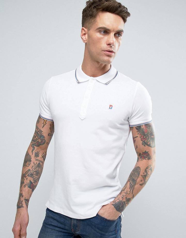 Diesel T-skin Slim Fit Polo - White
