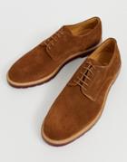 Ps Paul Smith Doogie Derby Suede Shoe In Tan