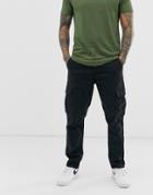 Only & Sons Tapered Fit Cargo Pants In Black