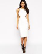 Asos High Neck Cut Out Dress - Ivory $40.50