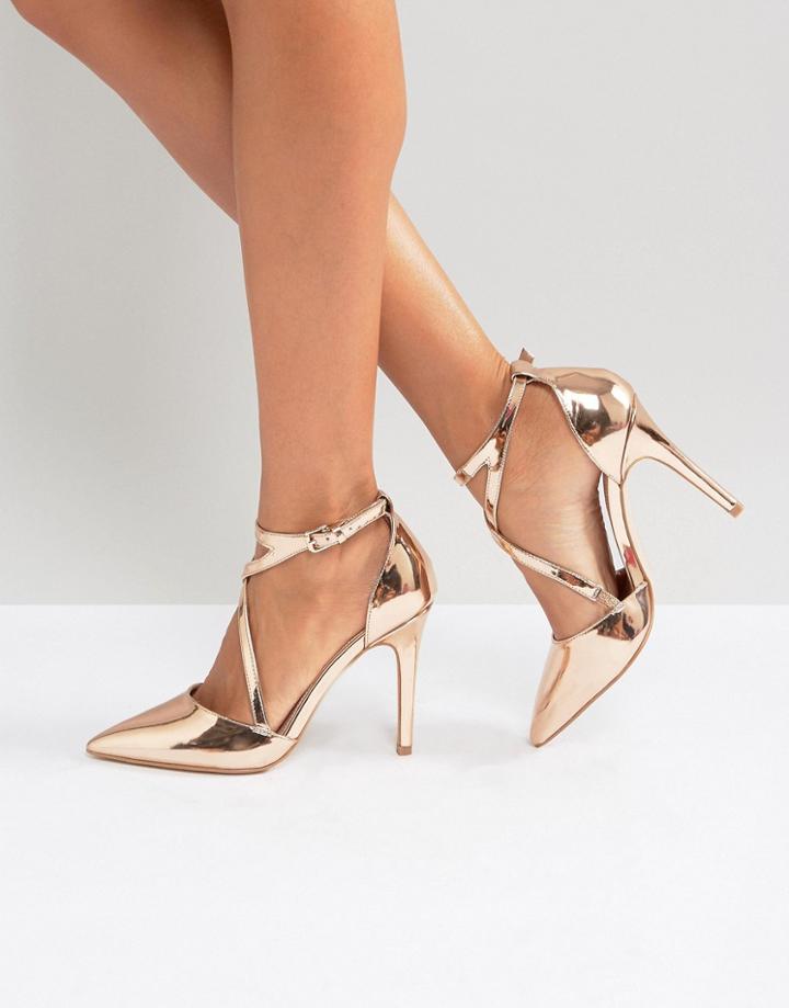 Miss Kg Crossover Point High Heels - Copper