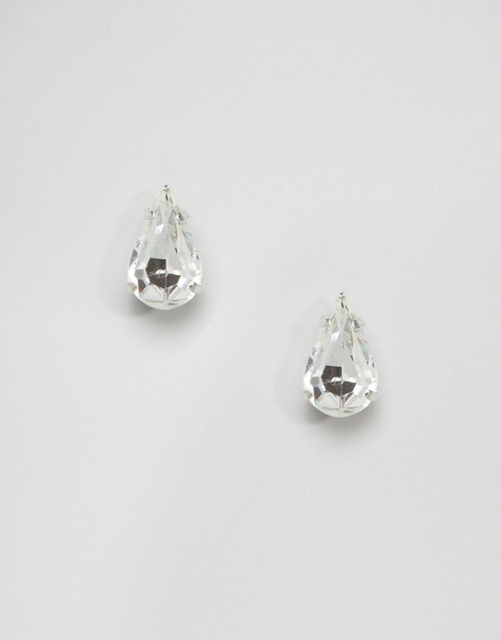 Krystal Swarovski Crystal Pear Stud Earrings - Clear