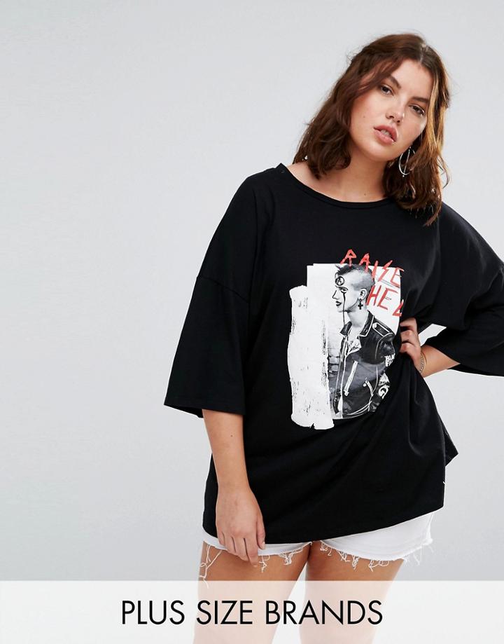 Alice & You Raise Hell Punk Rocker Tee - Black