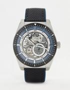 Boss 1513643 Signature Leather Watch-black