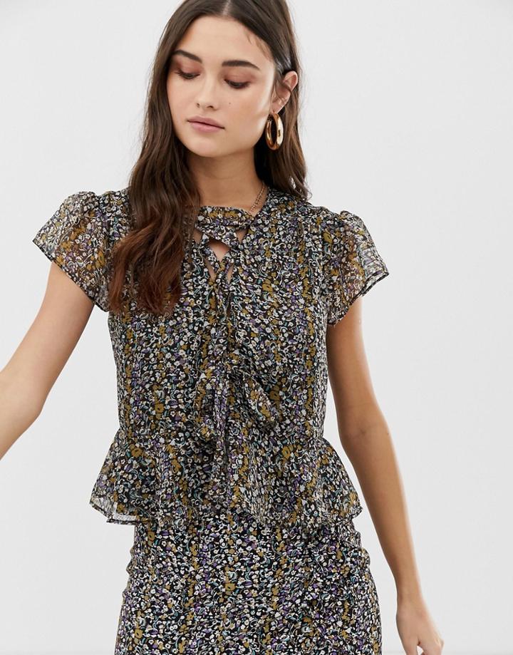The East Order Gigi Tie Top - Black
