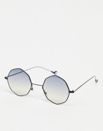 Aj Morgan Octagonal Sunglasses In Black