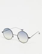 Aj Morgan Octagonal Sunglasses In Black