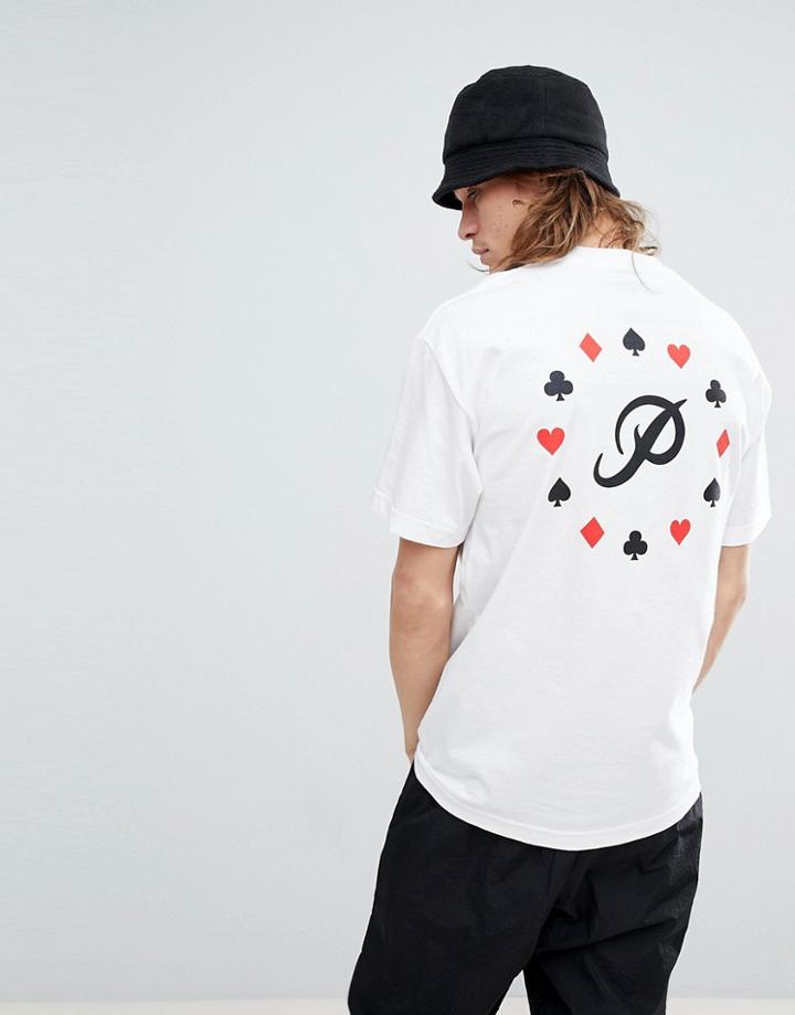 Primitive Ace T-shirt With Back Print - White