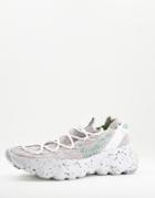 Nike Space Hippie 04 Move To Zero Sneakers In Gray And Neon Green-grey