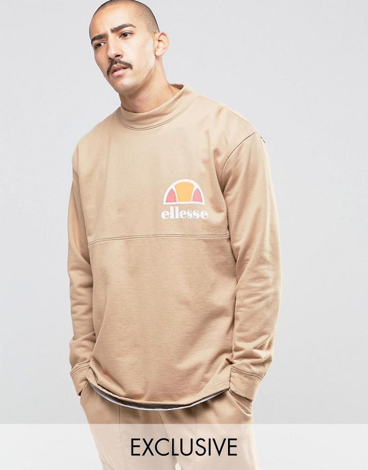 Ellesse Sweatshirt With High Neck - Stone