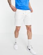 Farah Trehurst Twill Shorts In Ecru-white