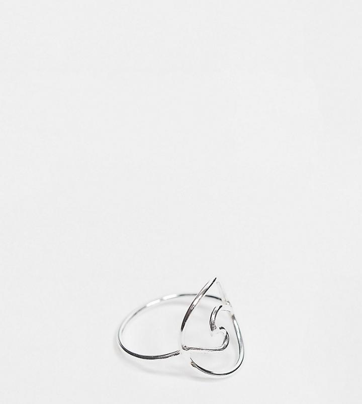 Kingsley Ryan Ring With Abstract Pattern In Sterling Silver