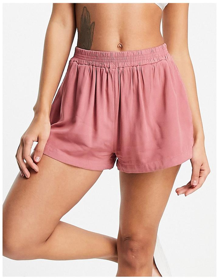 Rvca Sawyer Shorts In Blush Pink