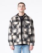 Dr Denim Check Flannel Jacket In Relaxed Fit In Multi