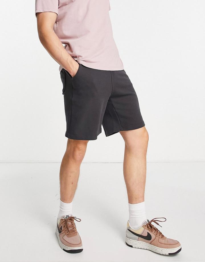 Pull & Bear Basic Sweat Shorts In Gray