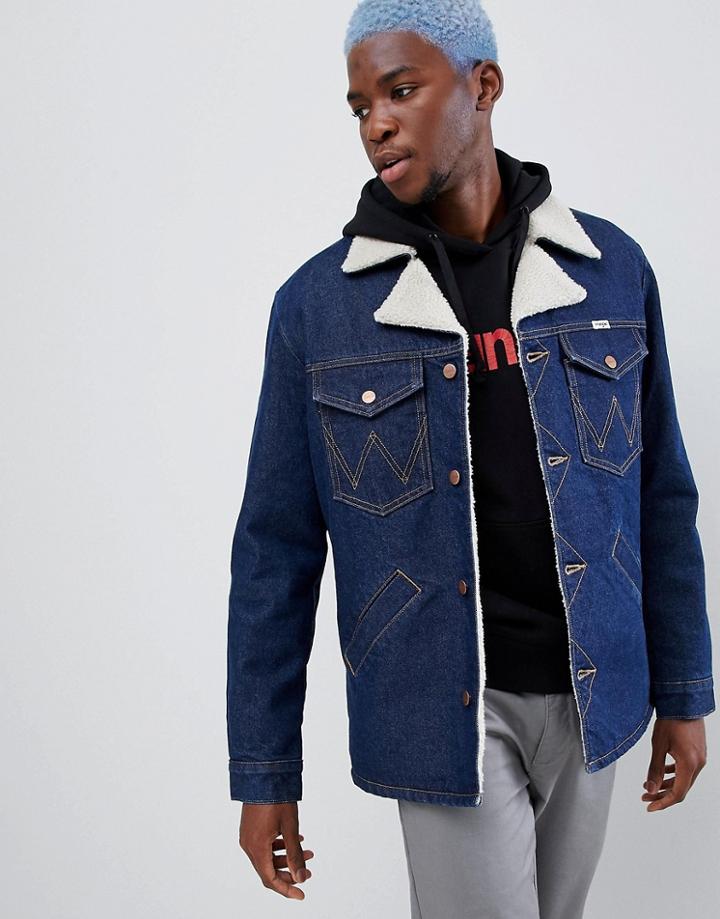 Wrangler Ranch Sherpa Coat - Navy