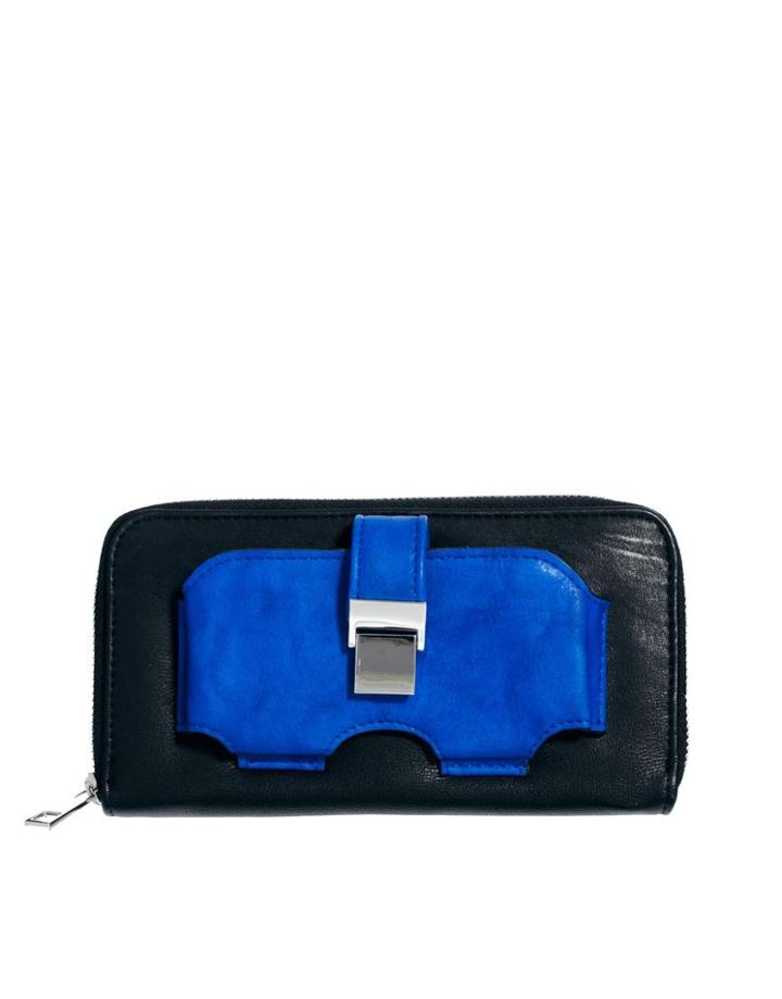 Asos Zip Around Purse With Front Phone Compartment